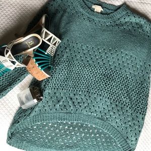 High low Crochet sweater